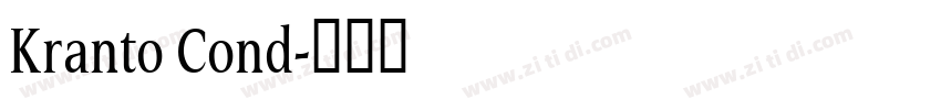 Kranto Cond字体转换
